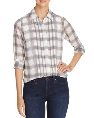 Foxcroft Buffalo Plaid Blouse