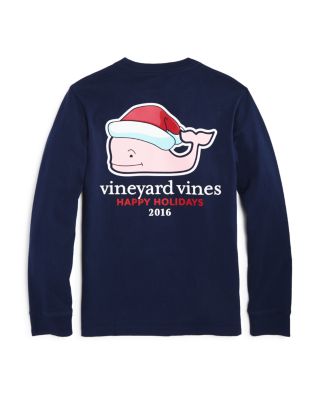 Vineyard Vines Boys' Santa Whale Tee - Sizes S-XL