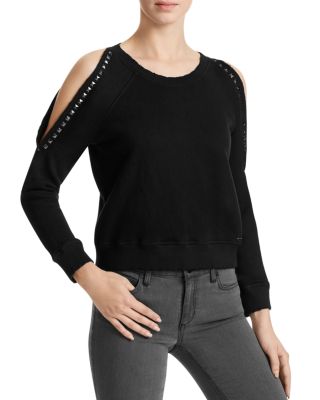 n PHILANTHROPY Star Cutout Studded Sweatshirt