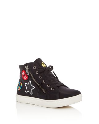 STEVE MADDEN Girls' Emoji Part 2 High Top Sneakers - Little Kid, Big Kid