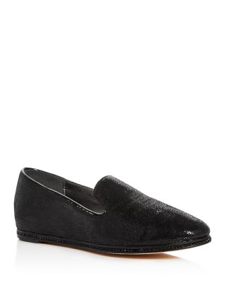 Donald J Pliner Prue Patent Leather Smoking Slipper Flats