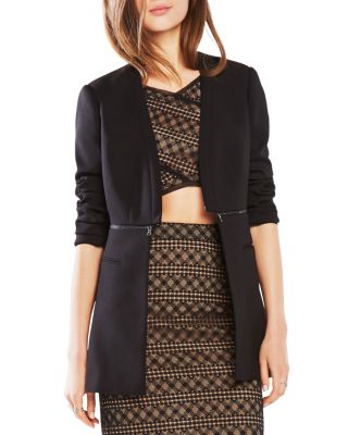 BCBGMAXAZRIA Derek Zip-Detail Blazer