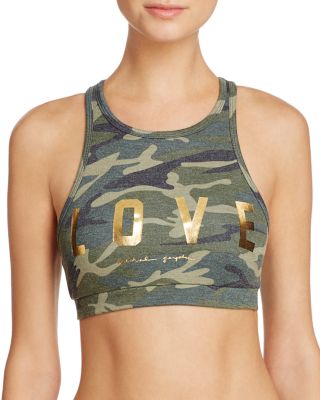 Spiritual Gangster Love Camo Sports Bra