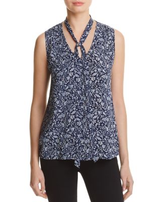 Velvet by Graham & Spencer Tie Neck Blouse