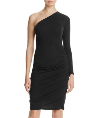 Velvet by Graham & Spencer One-Shoulder Ruched Jersey Dress