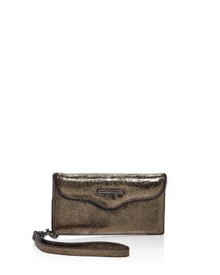 Rebecca Minkoff Metallic Tech Wristlet