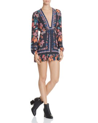 Free People Violet Hill Printed Tunic Dress