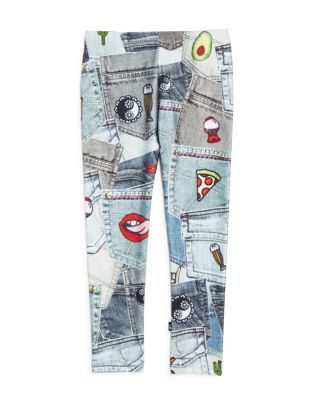 Terez Girls' Hipstapatch Patchwork Print Leggings - Sizes 4-6X