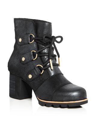 Sorel Addington Waterproof Holiday High Heel Booties