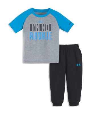 Under Armour Boys' I'm No Rookie Tee & French Terry Jog Pants Set - Sizes 2T-4T