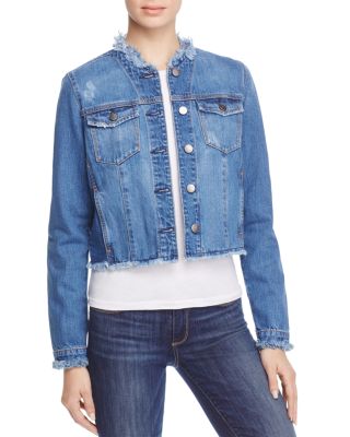 Nobody Fray Denim Jacket in Unravel