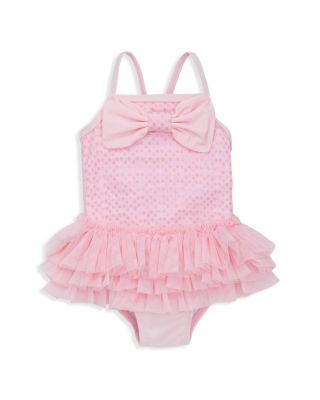 Little Me Infant Girls' Sequined Tutu One Piece Swimsuit - Sizes 6-24 Months