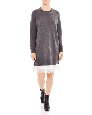 Sandro Drew Layered-Look Sweater Dress