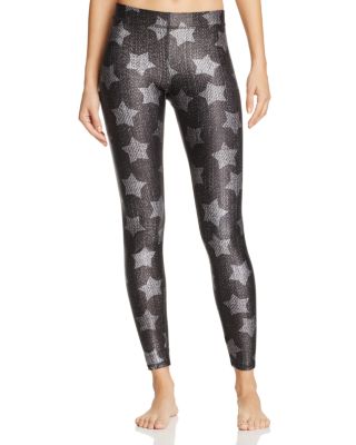 Terez Denim Star Print Leggings