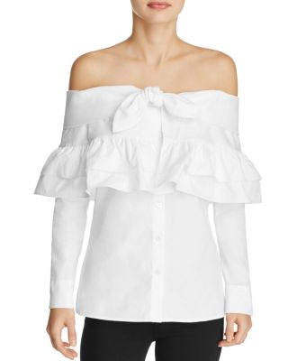 PETERSYN Georgia Off-The-Shoulder Tie Top