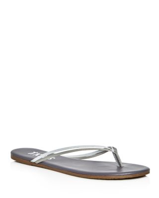 Tkees Silver Showers Metallic Flip-flops In Silver Mix