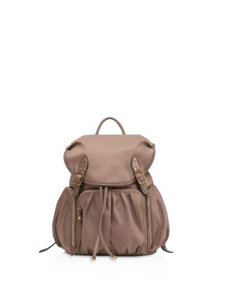 Mz Wallace Marlena Backpack In Acorn/gold