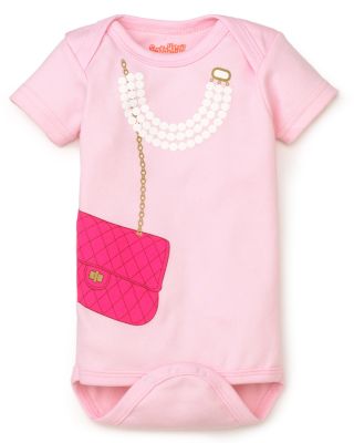 Sara Kety Infant Girls' Bag & Pearls Bodysuit - Sizes 0-18 Months