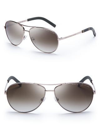 MARC BY MARC JACOBS Side Stripe Aviator Sunglasses