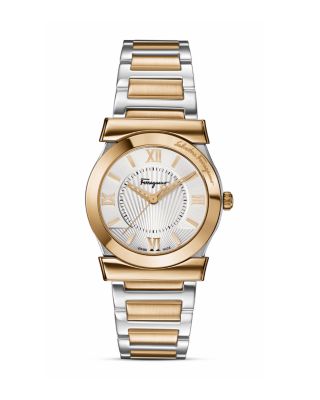 Salvatore Ferragamo Salvatore Ferragamo Vega Silver Sunray Dial Watch, 32mm