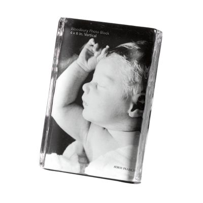 Simon Pearce Woodbury Square Vertical Photo Block Gift Set, 4