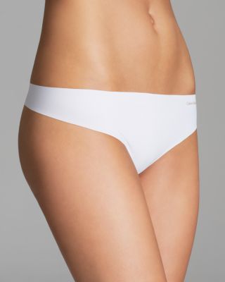 Calvin Klein Underwear Invisibles Thong In White