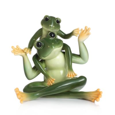 Franz Collection Amphibia Frog Father & Son Figurine