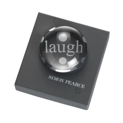 Simon Pearce Laugh Paperweight