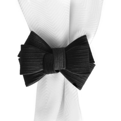 Juliska Tuxedo Napkin Ring, Black