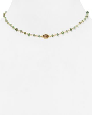 Ela Rae Libi Beaded Emerald Necklace, 14