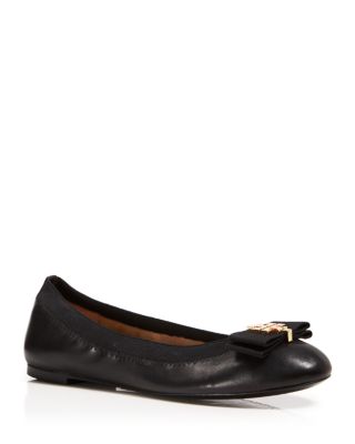 tory burch ballet flats with bow