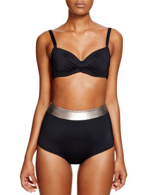 Carmen Marc Valvo Cosmopolitan Underwire Bikini Top & Cosmopolitan High Waist Bikini Bottom