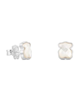 TOUS Mother-of-Pearl Bear Stud Earrings