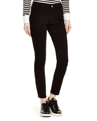 FRAME Le Color Skinny Jeans in Film Noir