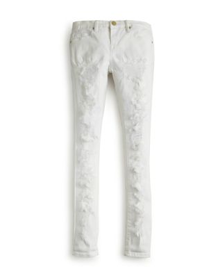 BLANKNYC Girls' Distressed White Skinny Jeans - Sizes 7-14