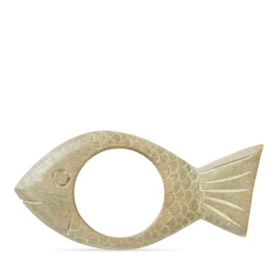 Juliska Wooden Fish Napkin Ring