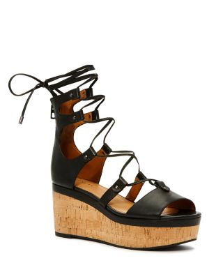 COACH Barkley Semi Matte Wedge Sandals