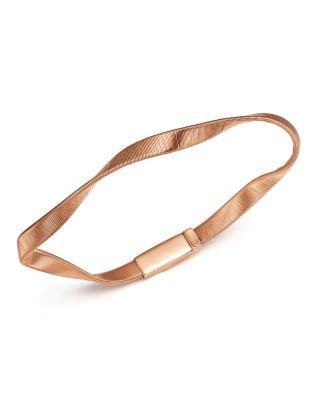 Marco Bicego 18K Rose Gold Marrakech Supreme Ribbed Twisted Bracelet