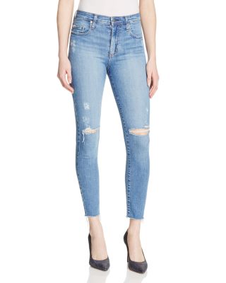 Nobody Cult Skinny Destructed Ankle Jeans in Prize