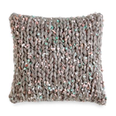 DKNY Mode Chunky Knit Decorative Pillow, 16