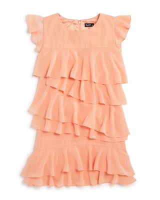 Bardot Junior Girls' Asymmetrical Tiered Crepe Dress - Sizes 8-16