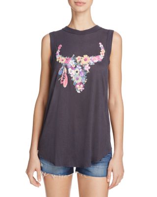 Vintage Havana Floral Bull Flyback Tank