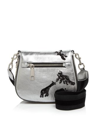 MARC JACOBS Small Gotham Flocked Animals Saddle Bag