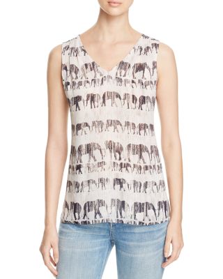 NIC and ZOE Elephant Print Tank