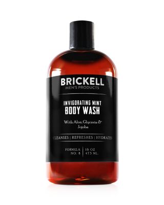 Brickell Invigorating Mint Body Wash 16 oz.