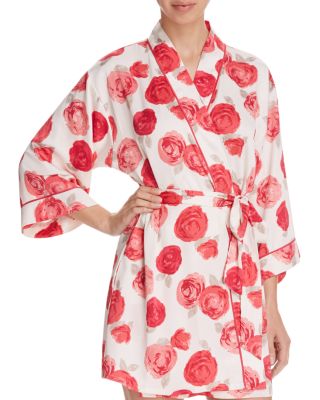 kate spade new york Luxe Floral Wrap Robe