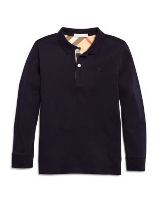 Burberry Boys' Long Sleeve Polo Shirt - Sizes 4-14