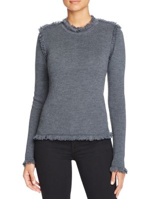 MICHAEL Michael Kors Fringed Crewneck Sweater