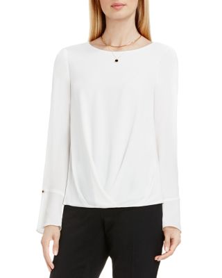 VINCE CAMUTO Draped Faux Wrap Top