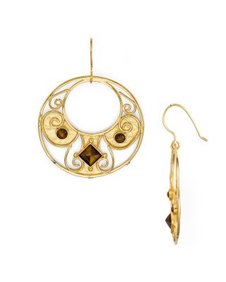 Stephanie Kantis Antiquity Round Drop Earrings